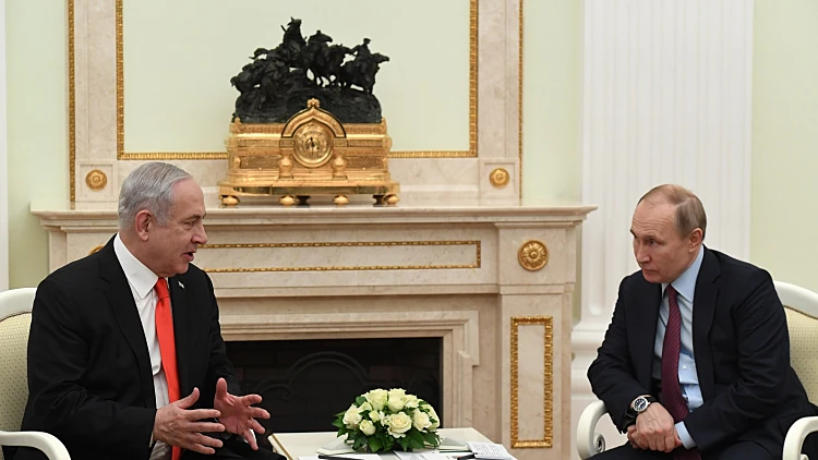 פוטין ונתניהו נפגשים במוסקבה