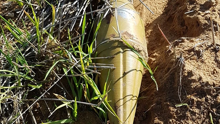 טרור הבלונים: ראש נפץ של נ"ט מחובר לצרור נחת בשער הנגב