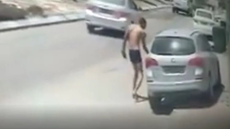 תיעוד: החשוד ברצח אשתו נמלט בתחתונים - בתם רצה לבקש עזרה