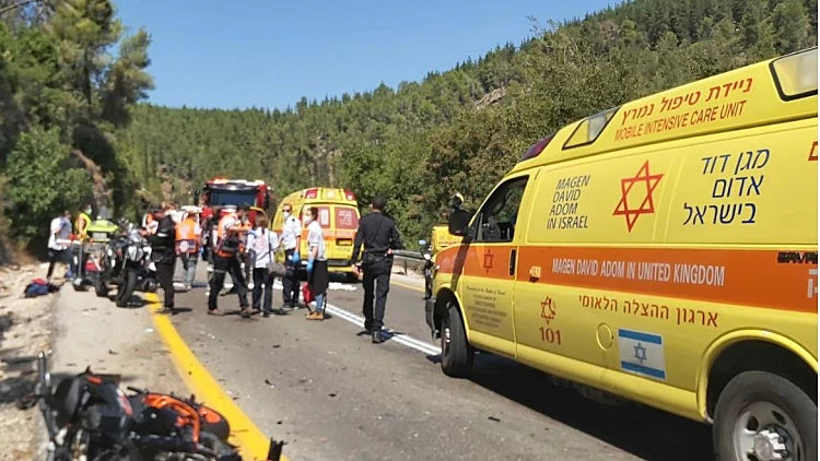 תאונת אופנוע סמוך לירושלים