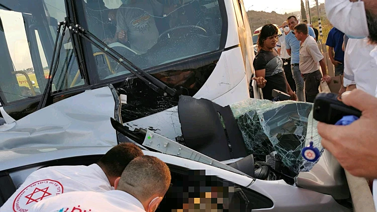 4 הרוגים פלסטינים בתאונה ליד קלקיליה