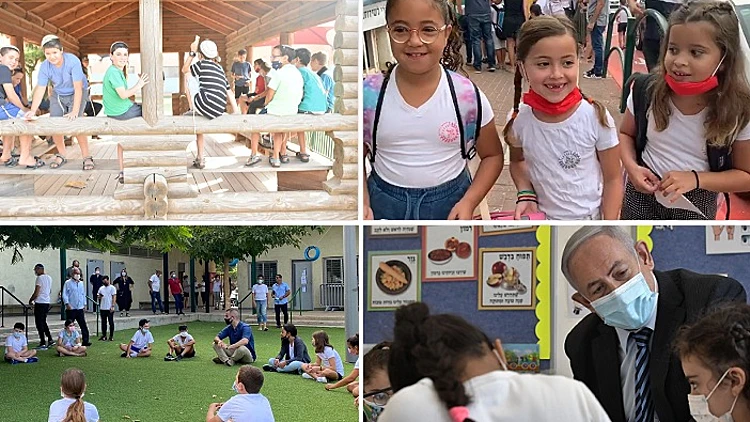עם מסכות ושמירת מרחק: 2.5 מיליון תלמידים חזרו ללימודים • צפו