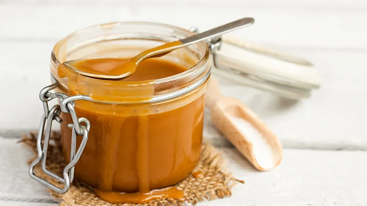 Caramel Sauce In A Glass Jar