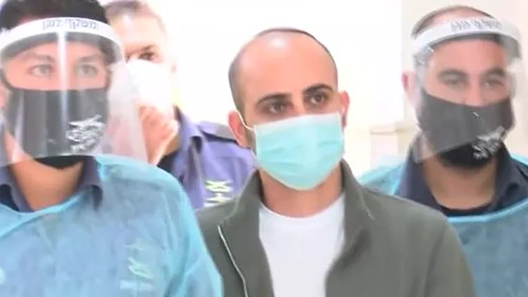 אלירן מלול הנאשם ברצח מיכל סלה בבית המשפט