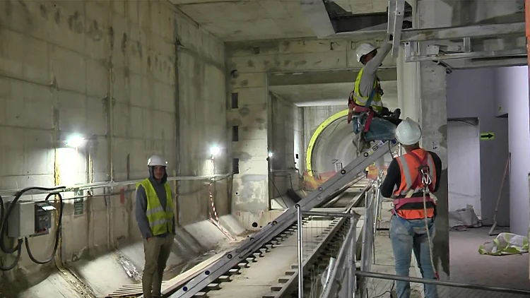 הצצה לפרויקט הרכבת הקלה שהולך ומתקדם מתחת לאדמה
