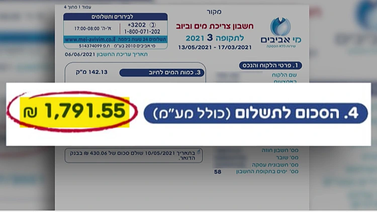 לא להאמין: עובדי עיריית ת"א נתפסו על חם גונבים מים מבניין