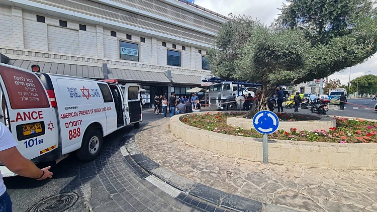זירת התאונה בירושלים