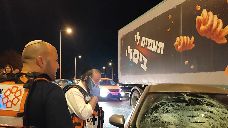 תאונה תאונת דרכים צומת עוצם לכיש נער בן 17 הולך רגל נהרג