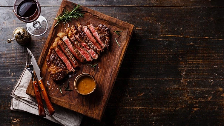 מנת אנטריקוט במסעדת אנטריקוט