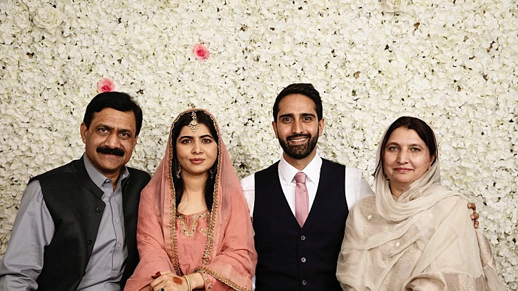 מלאלה יוספזאי בטקס הנישואים המוסלמי