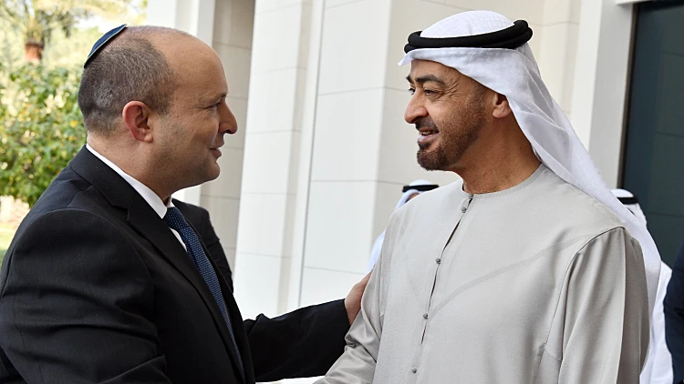 בארמון באבו דאבי: החלה פגישת בנט ויורש העצר מוחמד בן זאיד