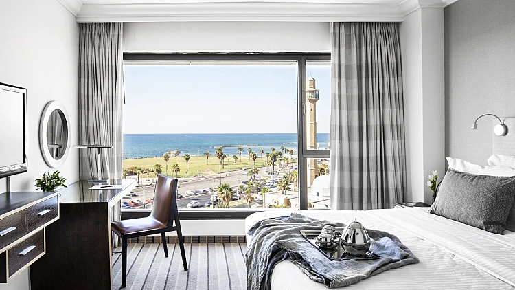 אחת הסוויטות במלון דויד אינטרקונטיננטל