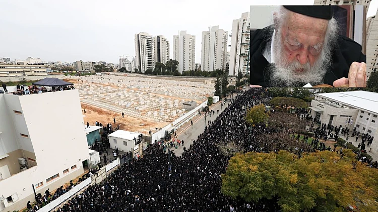 נפרדים מ"שר התורה": הרב קנייבסקי הובא למנוחות