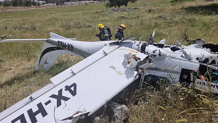 מטוס קל נחת בשטח פתוח בצפון בעקבות תקלה, 2 נפצעו באורח בינוני