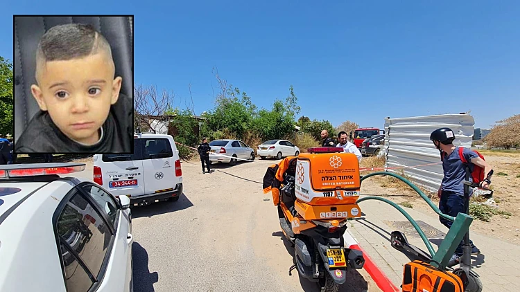 טרגדיה בלוד: בן 3 נהרג מפגיעת רכב שנמלט מהמקום