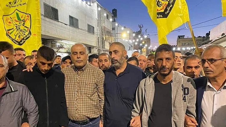בהשתתפות אביו של המחבל מדיזנגוף: תהלוכה לזכר אחיו של זביידי בג'נין