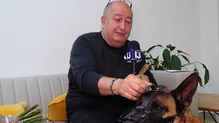 "זו הייתה אהבה ממבט ראשון": הכלב שלחם ביחידת עוקץ מצא בית חם אצל משפחת פרס