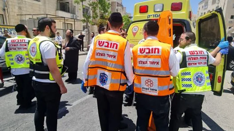 זירת התאונה בביתר עילית