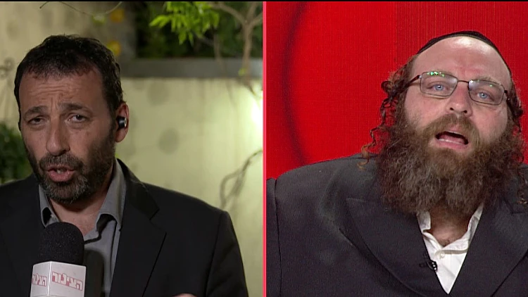 רביב דרוקר בעימות באולפן עם הדובר של ברלנד