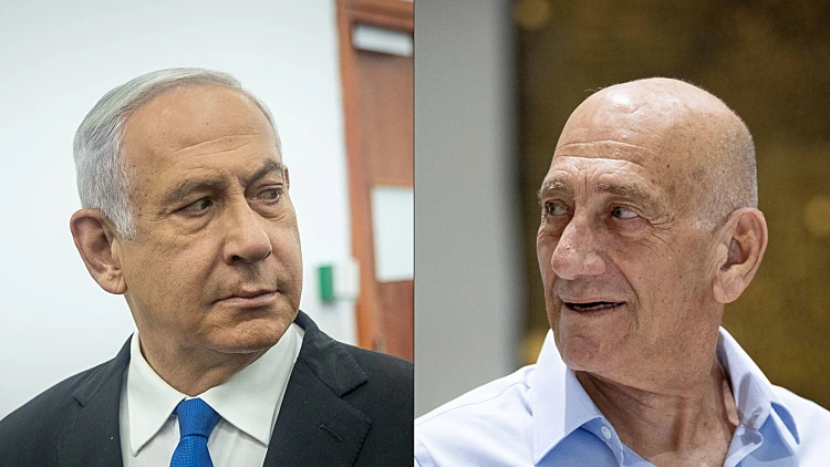 נתניהו מעיד נגד אולמרט: "לא מכיר התנהגות כזו בין מנהיגים בעולם"