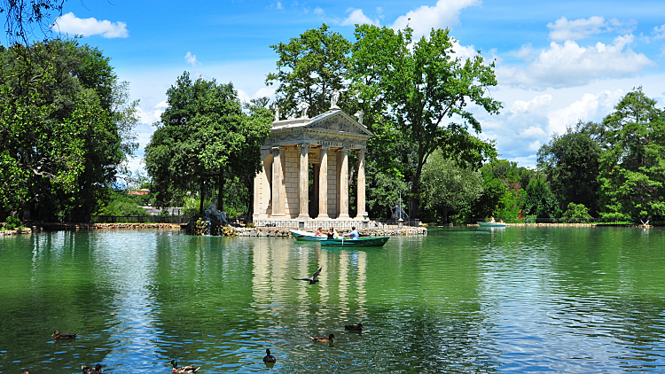 Villa,borghese,park,in,rome