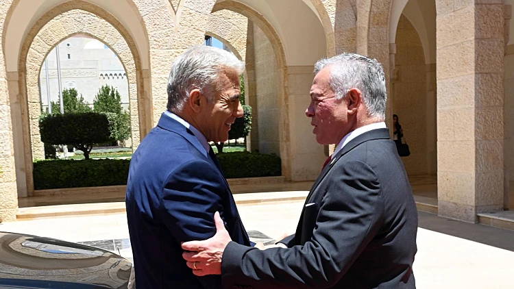 רה"מ יאיר לפיד ועבדאללה מלך ירדן