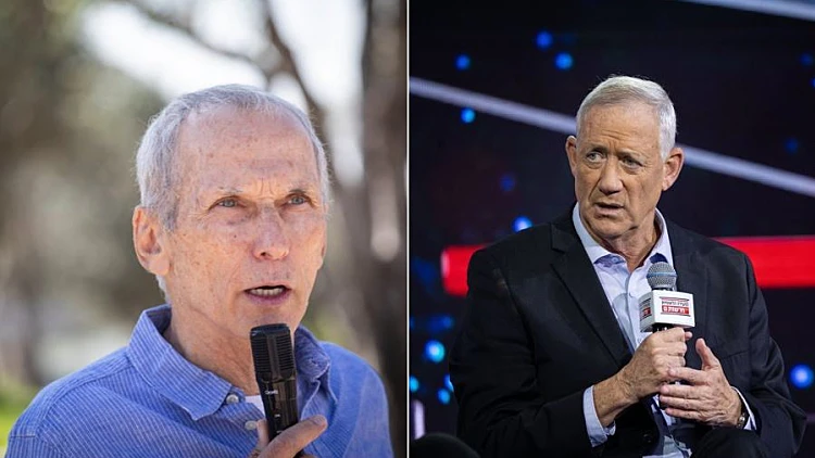 שר הביטחון בני גנץ והשר לביטחון פנים עמר בר לב