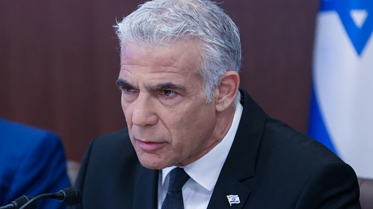 לפיד: "לא נסכים שסוריה תהיה ציר להעברת נשק לארגוני טרור"