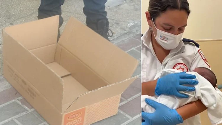 בתוך קרטון ברחוב: תינוק בן מספר ימים ננטש בעכו