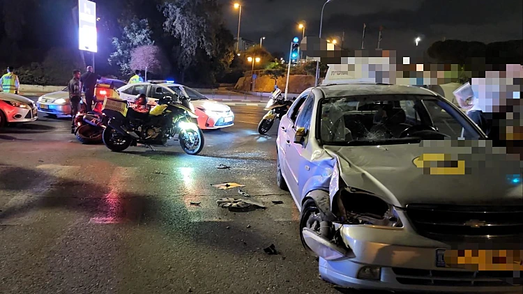 זירת התאונה בשדרות רוקח