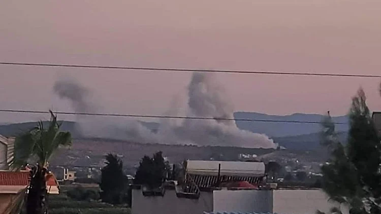 אזור התקיפה בסוריה