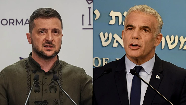 ראש הממשלה לפיד ונשיא אוקראינה זלנסקי