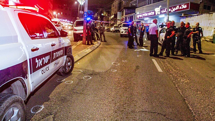 זירת הרצח של העיתונאי נדאל אגבאריה באום אל-פחם