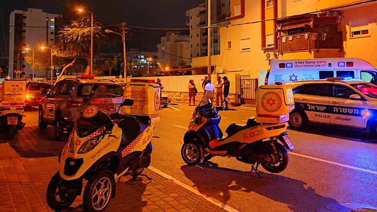 זירת הרצח בקריית אתא