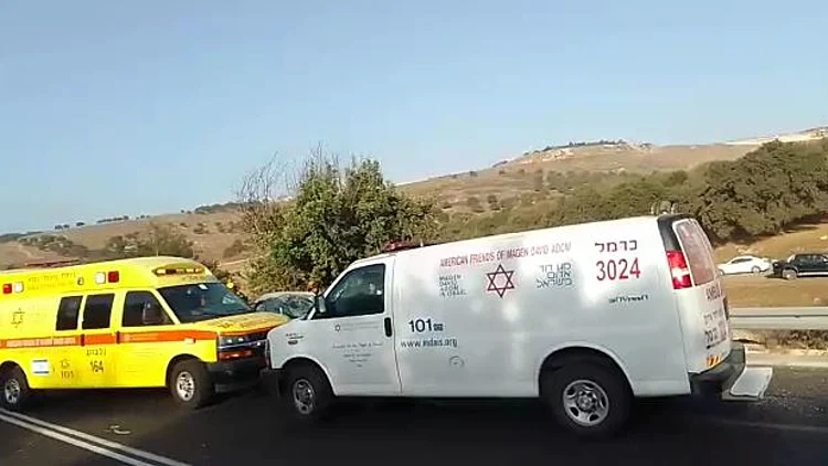 זירת התאונה בגליל התחתון