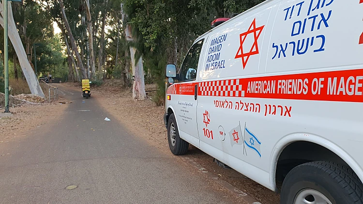 זירת האירוע בפארק הירקון