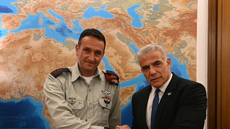 רה"מ יאיר לפיד הרמטכ"ל הבא של צה"ל הרצי הלוי