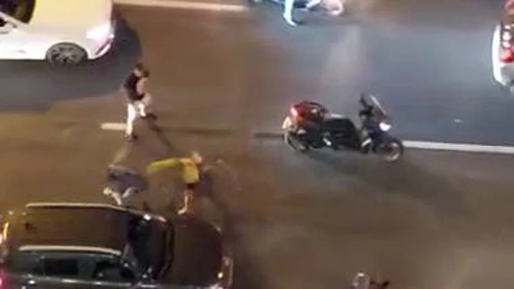 תיעוד התקיפה באיילון