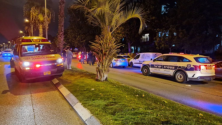 זירת האירוע בתל אביב