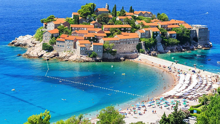 Sveti,stefan,island,in,budva,,montenegro