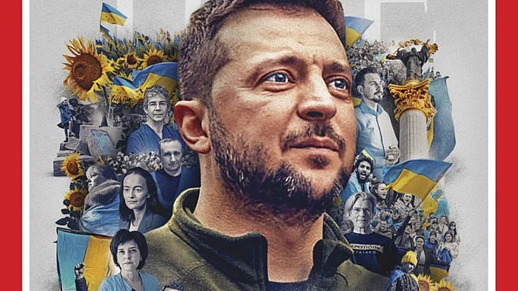 השער של מגזין טיים: זלנסקי איש השנה 2022