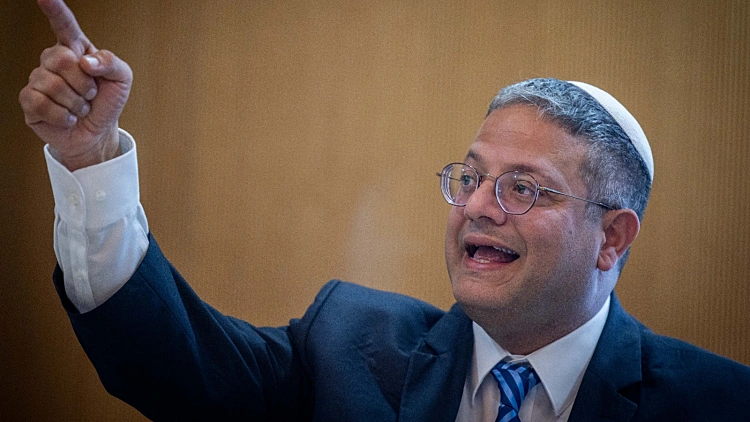 השר לביטחון לאומי איתמר בן גביר