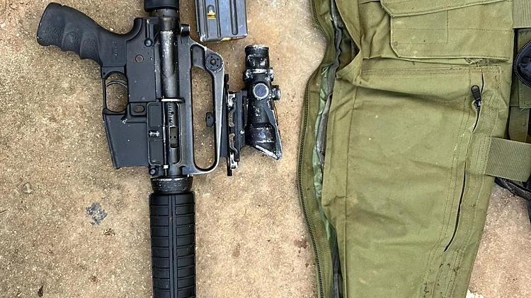 הנשק שנתפס אצל תושב הדרום