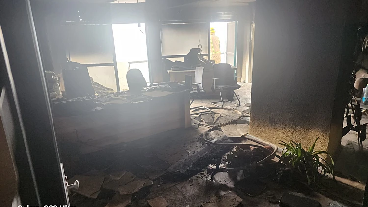 שריפה בעיריית צפת