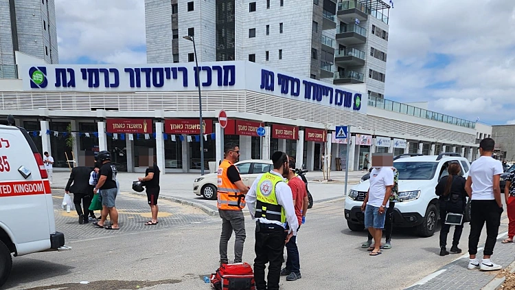 זירת התאונה בקריית גת