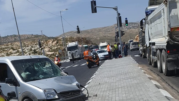 זירת התאונה בשער בנימין