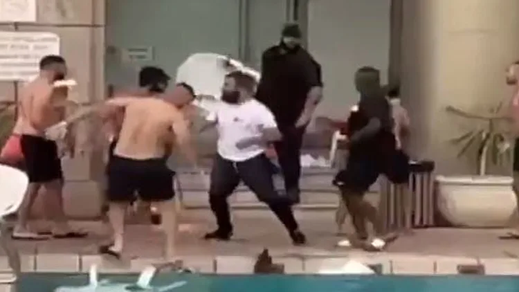 בגלל מוזיקה רועשת: קטטה אלימה במלון ברמת גן | תיעוד