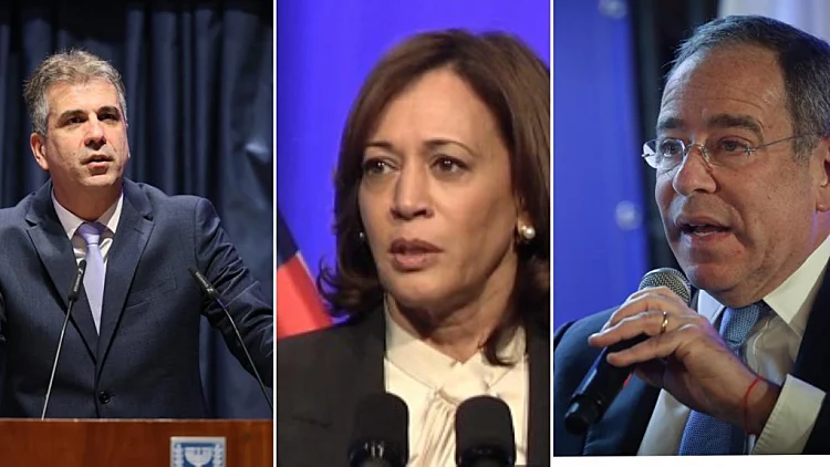 טום ניידס, קמלה האריס ושר החוץ אלי כהן