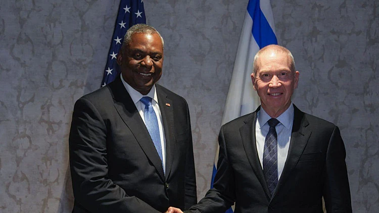 שר ההגנה האמריקני לגלנט: "מזל שאתה זה שבתפקיד שר הביטחון"