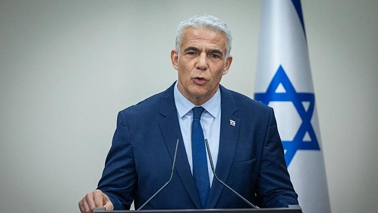 ראש האופוזיציה יאיר לפיד